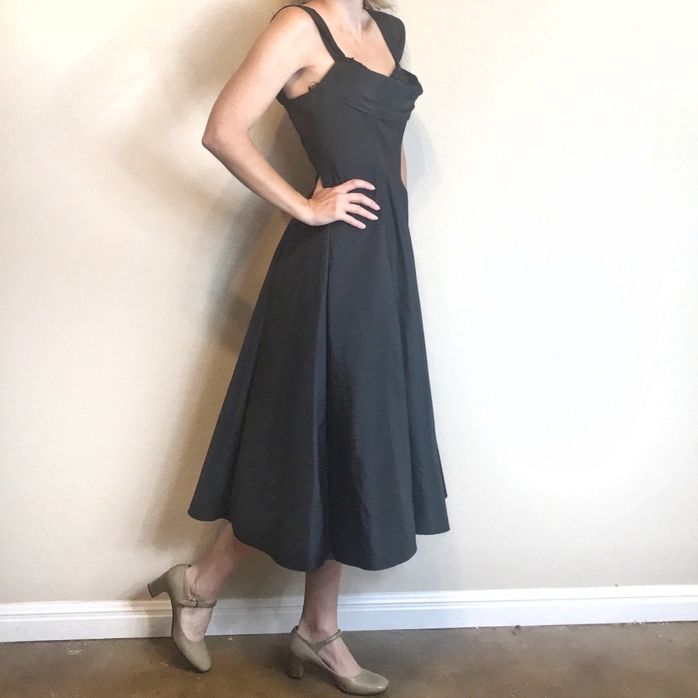 Vintage Betsey & Adams Black 50s Style Dre…